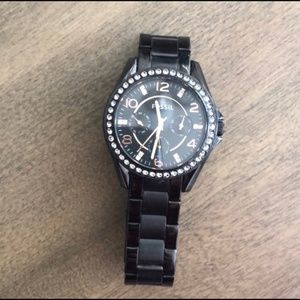 Black Fossil Watch